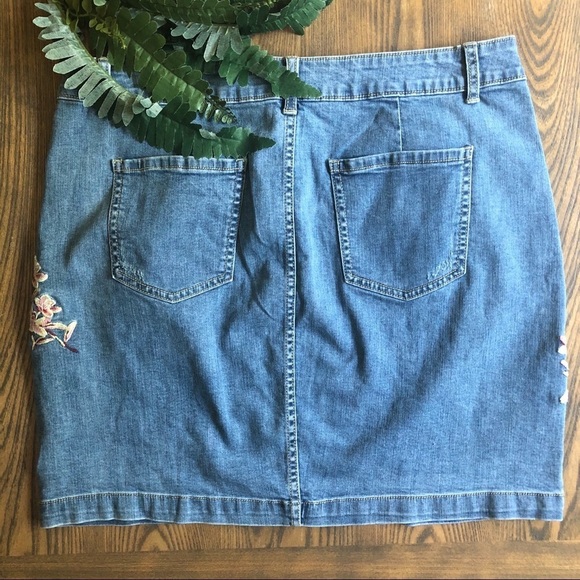 🎄George Jean skirt floral details SZ 14 NWT - Picture 8 of 10